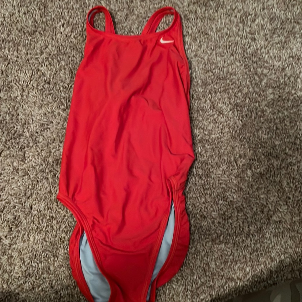 Nike Red Womens Swimsuit Size 8 ( 34 )